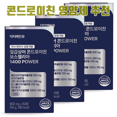 최고의 콘드로이친 영양제 추천과 효과 분석